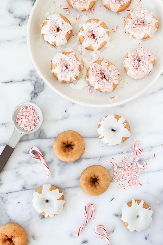 snow covered doughnuts