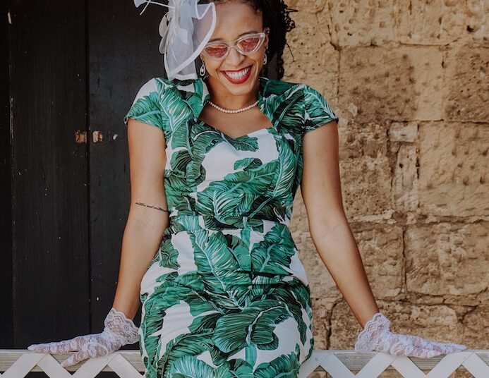 Lady in Occasion Dress